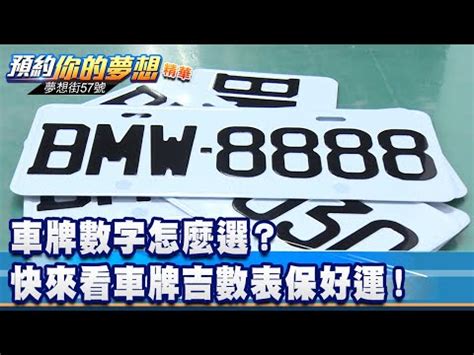 數字車牌|車牌怎麼選比較好？數字五行解析吉凶秘訣完整教學